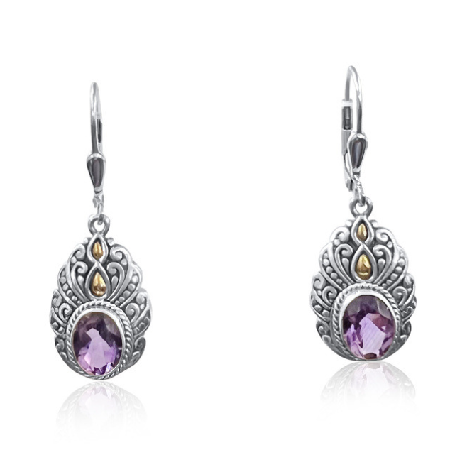 Abstract Spirit Earring - Blue Topaz