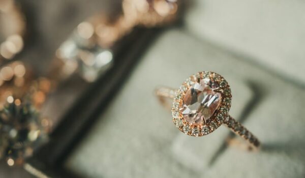 luxury diamond ring in jewelry box vintage style Custom Jewelry at Noe's