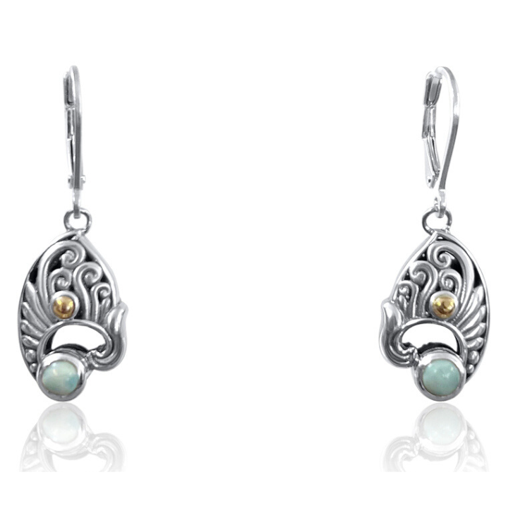Magical Wave Earring - Larimar