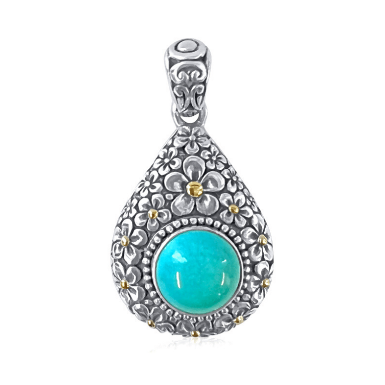 Sweet Daisy Pendant - Turquoise