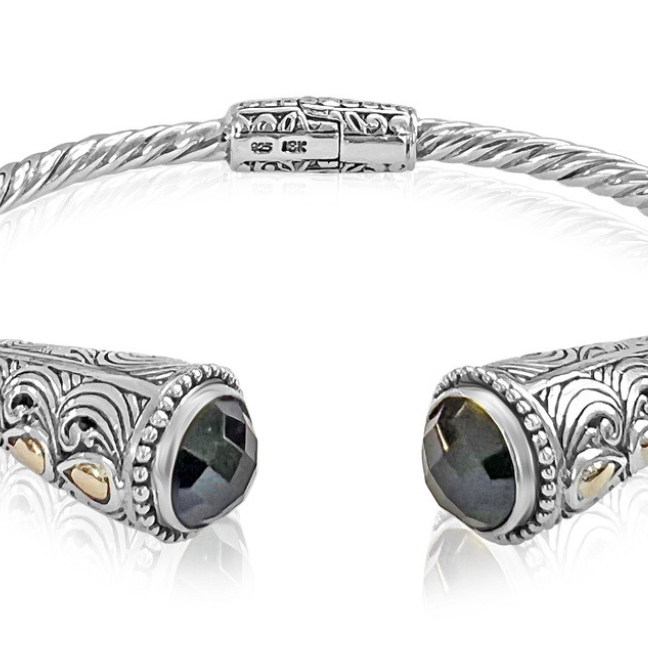 Teardrop Twist Bangle