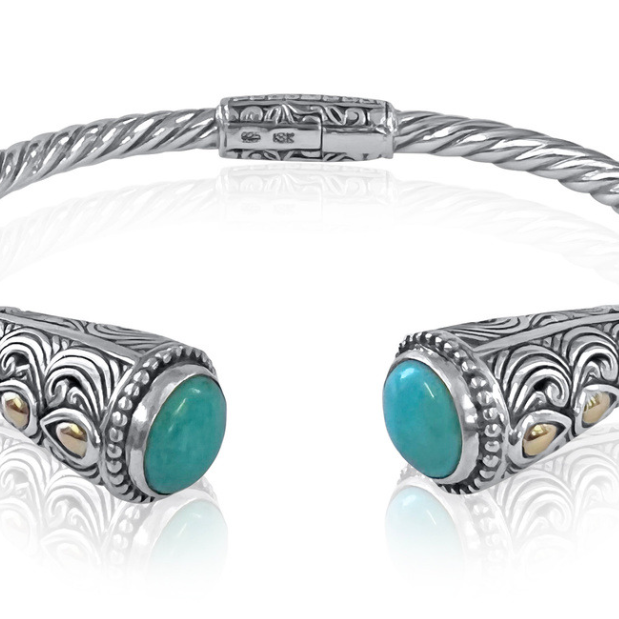 Teardrop Twist Bangle